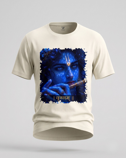 krushnam |  Sanskrit Quote Cotton Unisex T-Shirt