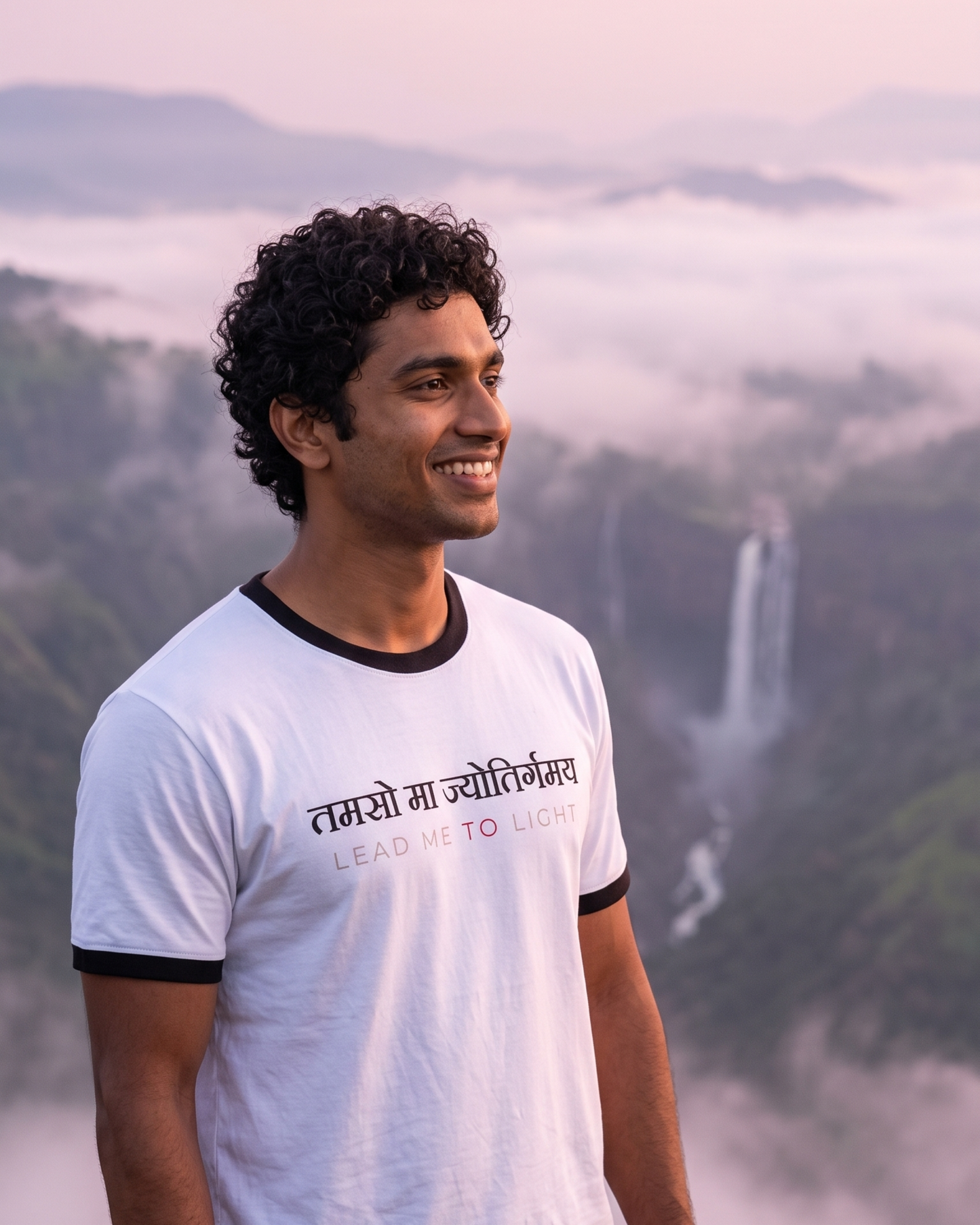 Tamaso Ma Jyotirgamaya | Lead me to light Sanskrit Quote Cotton Unisex T-Shirt