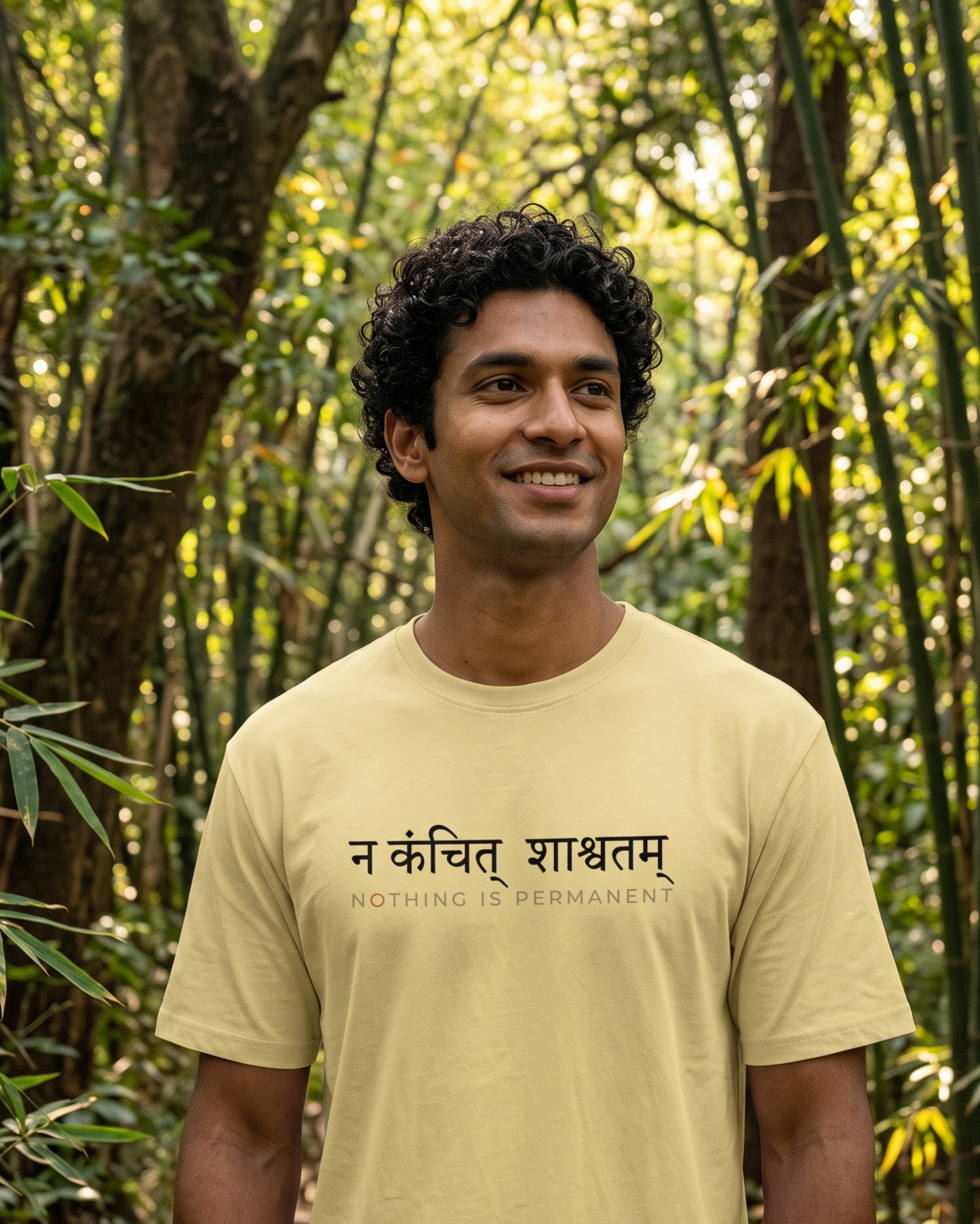 Na Kanchit Shashvtam | Nothing is permanent Sanskrit Quote Cotton Unisex T-Shirt